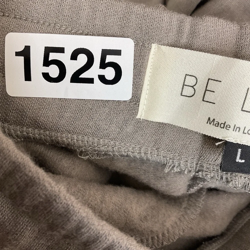 Be Love Womens Sweatpants Joggers Size Large Gray‎ Fleece Feeling Casual